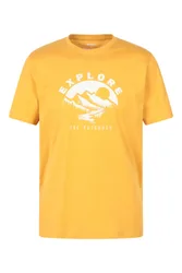Mountain Explorer' Mens Tee Cotton Breathable Casual T-Shirt Mustard - Size 3xl