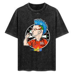Caricatura Peter Wright, by Darts Attack T-Shirt Gym Exercise Short Sleeve T-Shirt