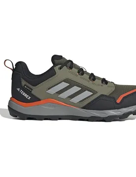 Tracerocker 2 Gore-tex® Trail Running Shoes Olive Strata / Ch Solid Grey / Semi Impact Orange UK 7.5 Men - Adidas - FashionsVida