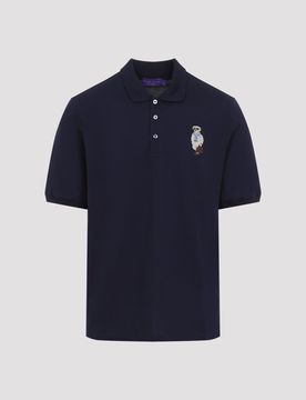 Bear Polo Shirt in Cotton Cashmere