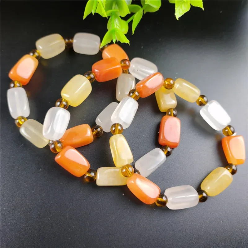 Xinjiang Golden Silk Gobi Multicolor Jade Irregular Shape Bracelet - Aliexpress - FashionsVida