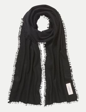 Kaschmirschal Slim Schwarz