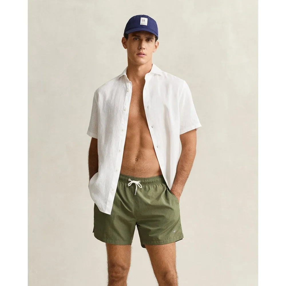 Bañador bermudas de hombre largo con logo lateral - Gant - FashionsVida