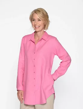 Longbluse, Hemdkragen, 1/1 Arm female - 36 - FashionsVida
