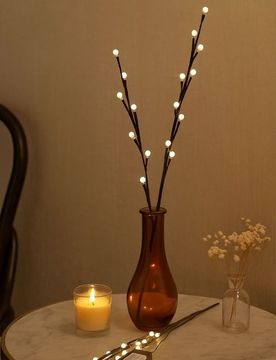 Lampada LED a forma di rami decorativi - marrone scuro