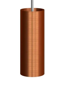 Cables Suspension Luminaire Textile Tub-e14 1.9 M Satin Copper One Size - Creative - FashionsVida