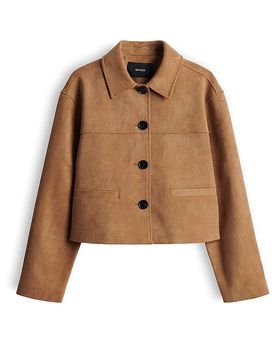 Jacke in Lederoptik HENSO hellbraun 34 damen