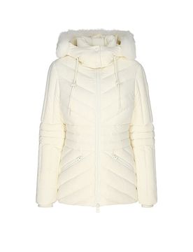 Chaqueta acolchada de plumón NADIA-SH crema M