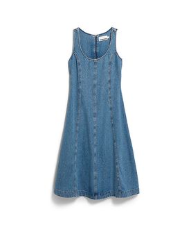 Midikleid blau XL damen
