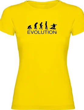 T-shirt à Manches Courtes Evolution Snowboard Yellow 2XL - Kruskis - FashionsVida