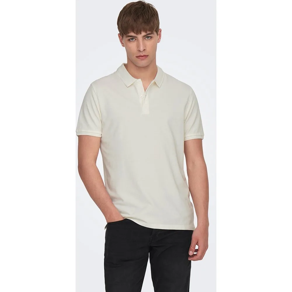 Only & Sons - Polo piquet de hombre Slim fit 100% algodón - Only & Sons - FashionsVida