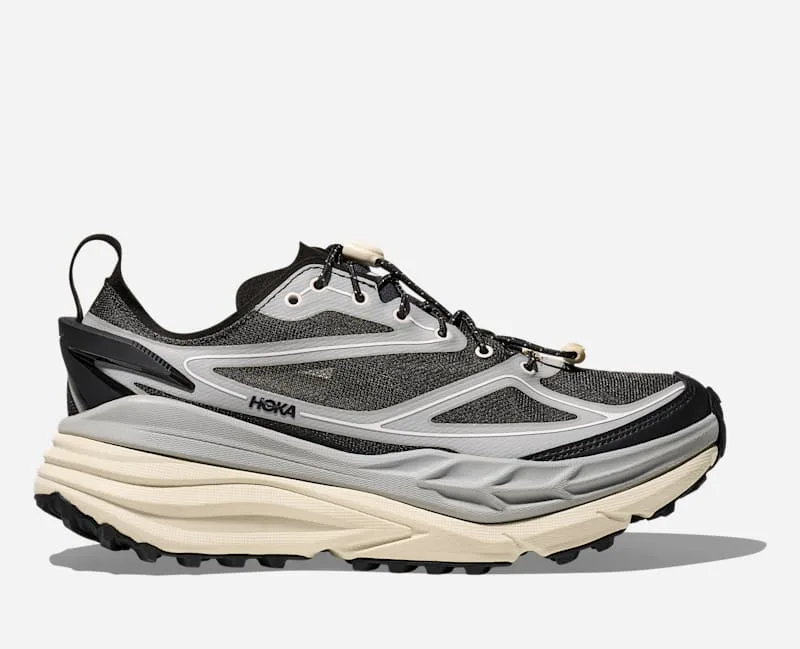 Stinson One7 Trail Shoes in Stellar Grey/Eggshell, Size 7 - HOKA - FashionsVida