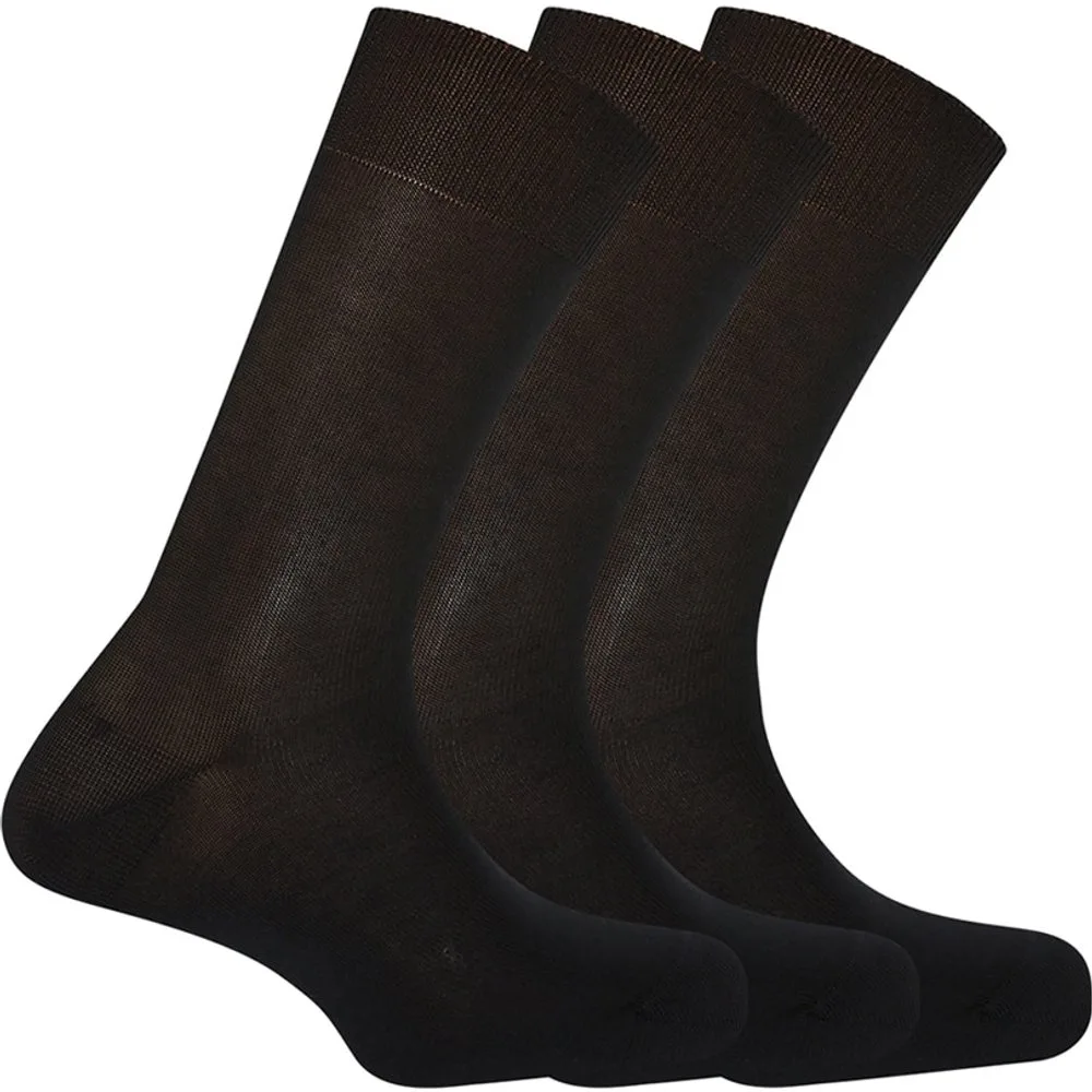 Pack de tres pares de calcetines de hombre cortos de algodón. Hecho en España - Dustin - FashionsVida