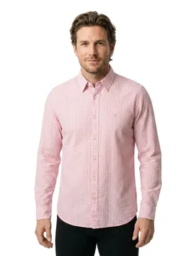 Chemise à Manches Longues 21011021 Dark Pink L