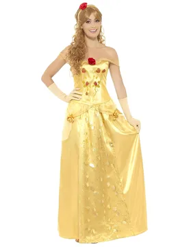 Langes Prinzessinnenkleid für Damen gelb - female - RUBIES NL - FashionsVida