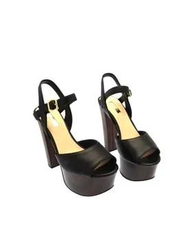 Sandali Donna Nero Taglia 38 - FLDE21LEA03-BLACK-38 - Guess - FashionsVida