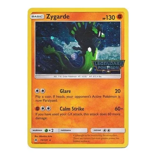 SM Forbidden Light 72/131 Zygarde (Legendary Pokemon Stamp) - Pokémon - FashionsVida