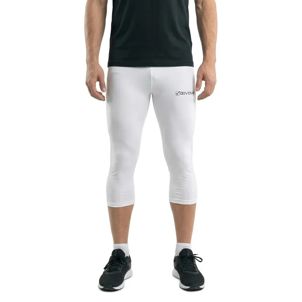 Leggings Corti Running White M - Givova - FashionsVida