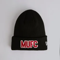 Manchester United x MUFC Applique Beanie Black None