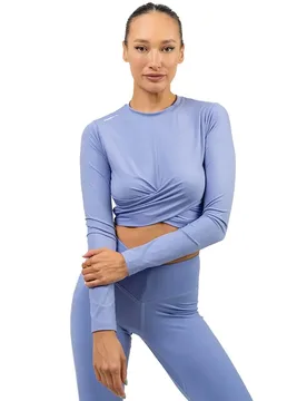 T-shirt à Manches Longues Anti-uv Cropped Elevated Light Purple S - Nebbia - FashionsVida