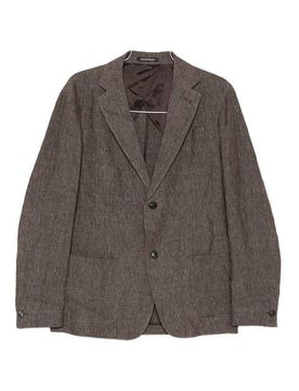 Giacca blazer monopetto in lino