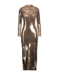 Vestido midi Mujer Oro 34,36,38,40,42 Mujer