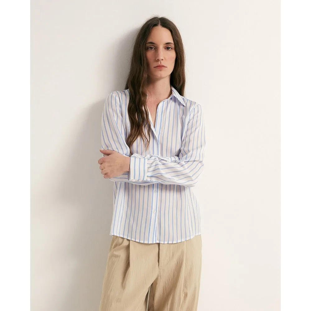 Sfera - Camisa satinada rayas - Sfera - FashionsVida
