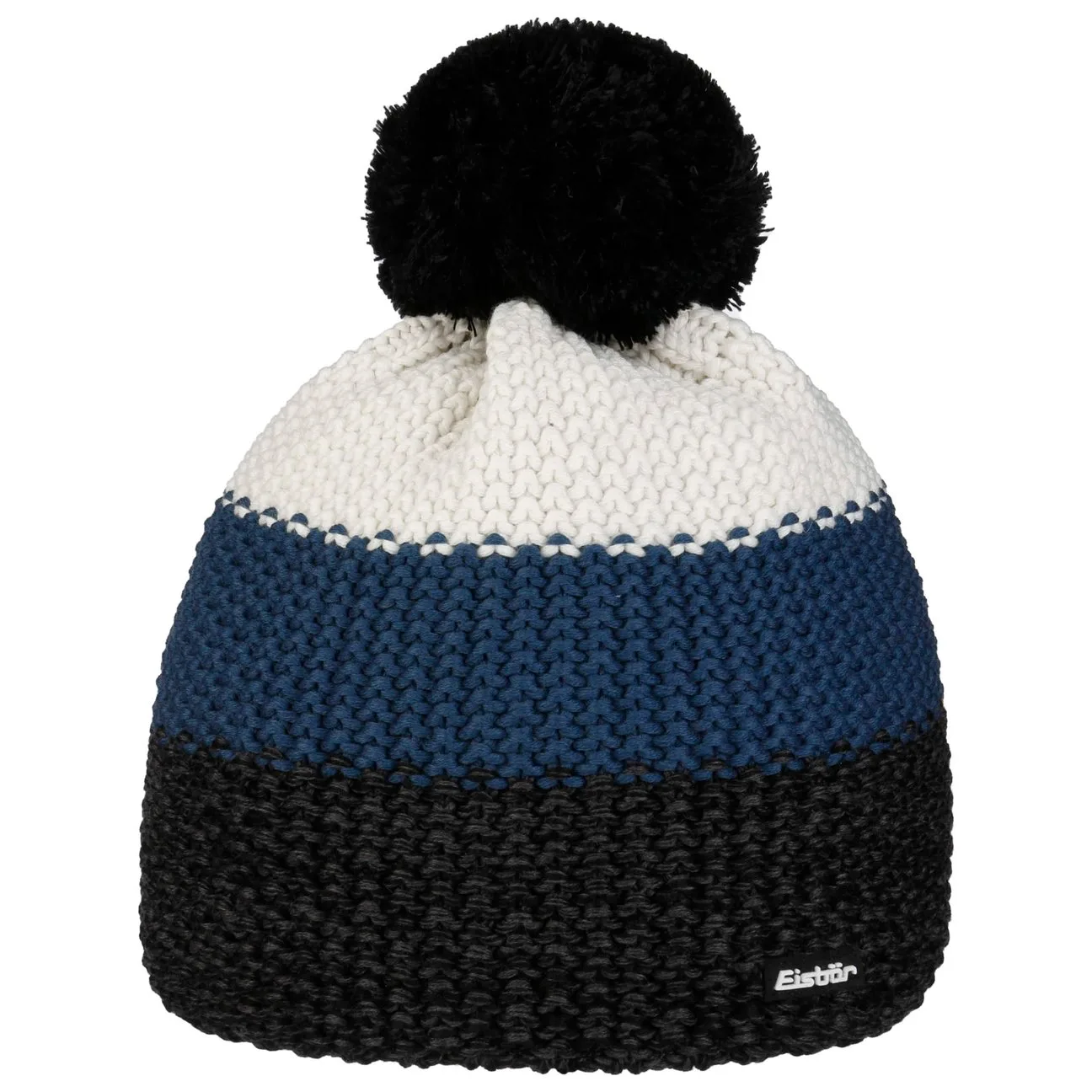 Star Pompom RL Beanie Hat by - black - Herren - Size: One Size - Eisbär - FashionsVida