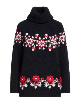 Rollkragenpullover Damen Marineblau XS Damen - MONCLER GRENOBLE - FashionsVida