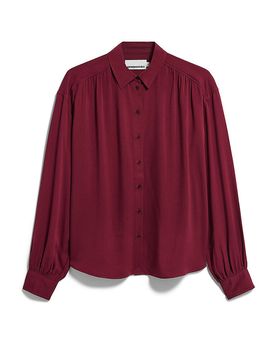 Blusa EFINARAA rojo oscuro L