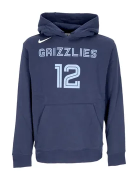 Felpa Cappuccio Uomo Nba Club Hoodie No 12 Ja Morant Memgri College Navy - NIKE NBA - FashionsVida