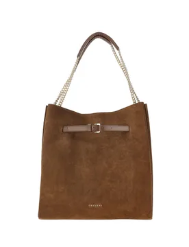 Borsa pelle scamosciata MARRONE U - Orciani - FashionsVida
