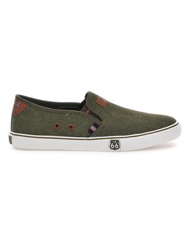 Sneakers verde scuro slip-on RO01805 43