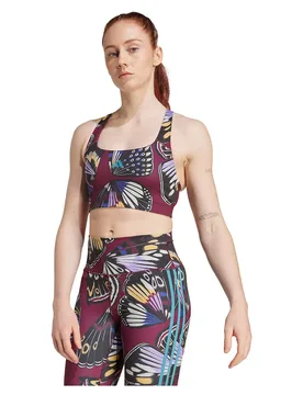 Soutien-gorge De Sport à Impact Moyen X Farm Black / Amazon Red / Energy Ink M - Adidas - FashionsVida