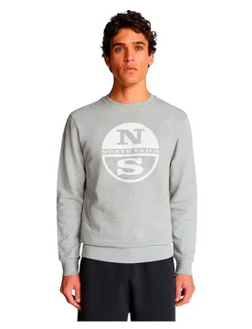 Felpa 691001 Graphic Grey Melange XL