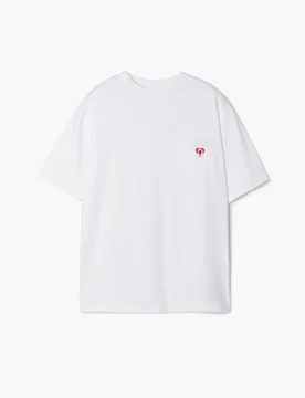 T-shirt avec logo et poche WHITE XXL male - Desigual - FashionsVida