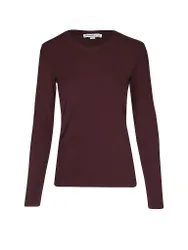Camiseta de manga larga rojo oscuro XS