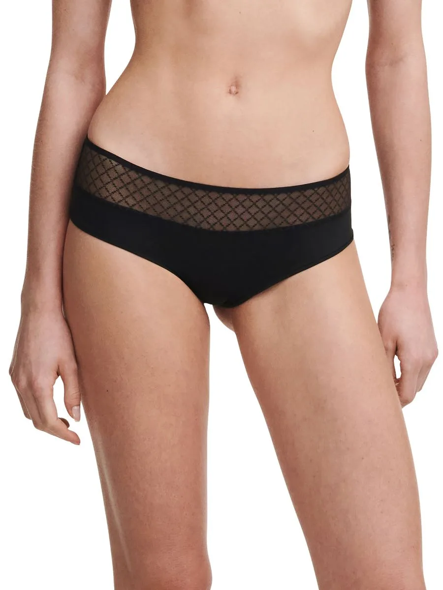 Womens Norah Chic Covering Shorty - Black Polyamide - Size Large - Chantelle - FashionsVida