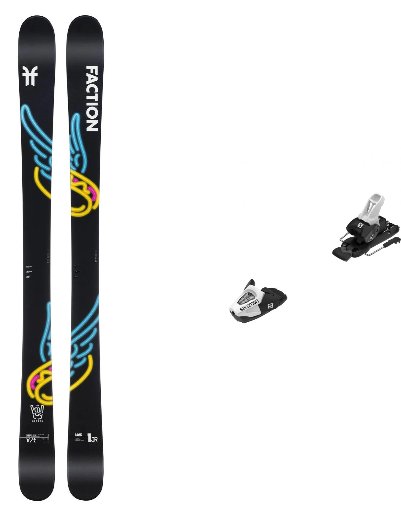 Packs (skis + fix) - - Pack Prodigy 1 JR - Noir - Faction - FashionsVida