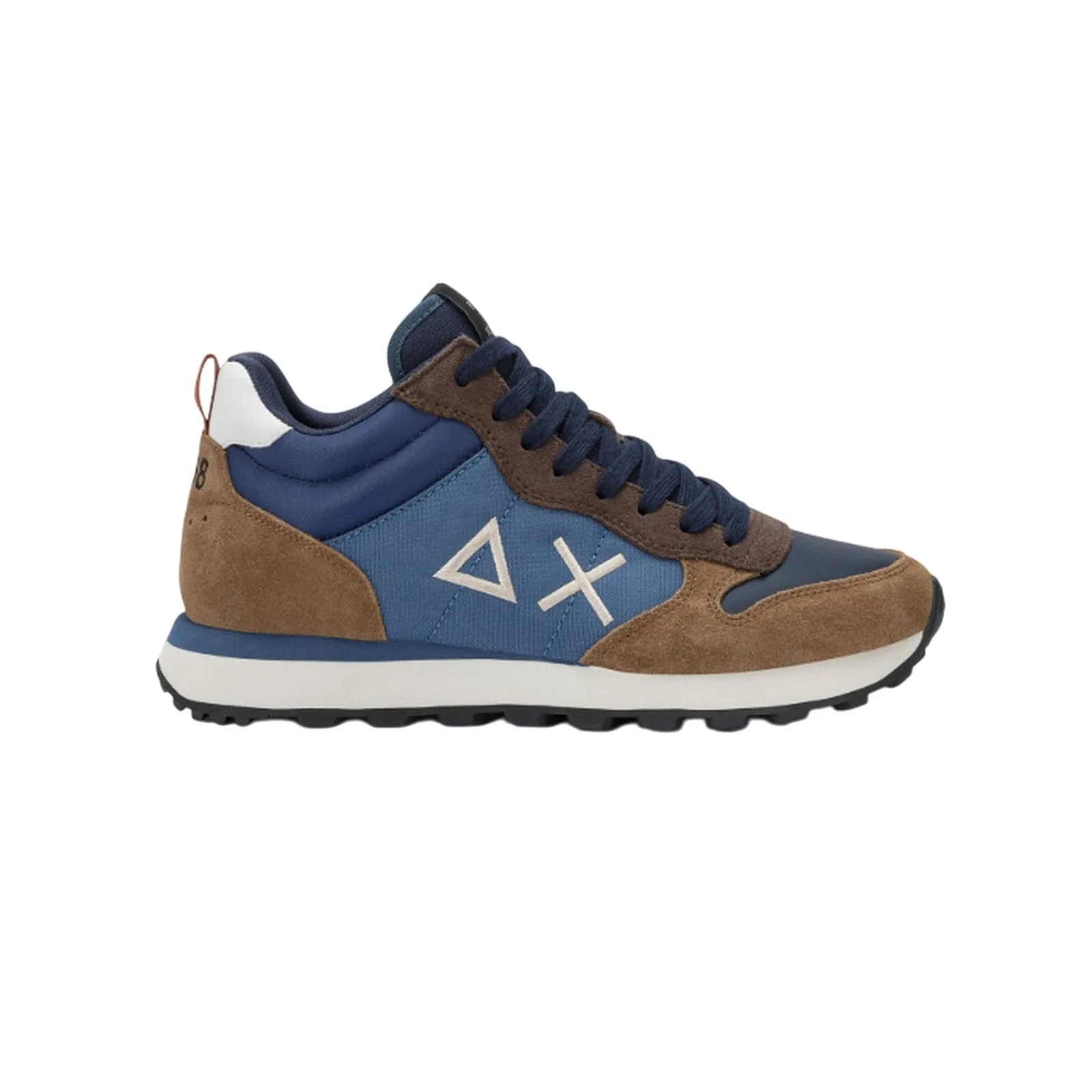 Sneaker uomo - tom 2.0 solid mid - blu - Sun68 - FashionsVida