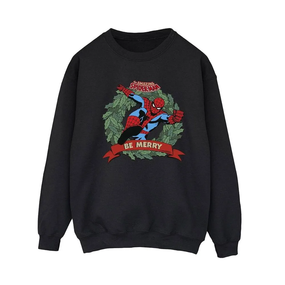 Be Merry Sweatshirt - Black - Size: 2XL - Marvel - FashionsVida