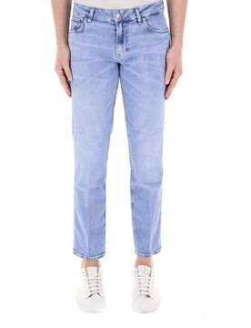 Jeans straight leg BLU CHIARO 38