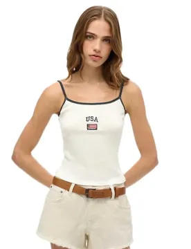 T-shirt Sans Manches Athletic Essential Cami Off White XL