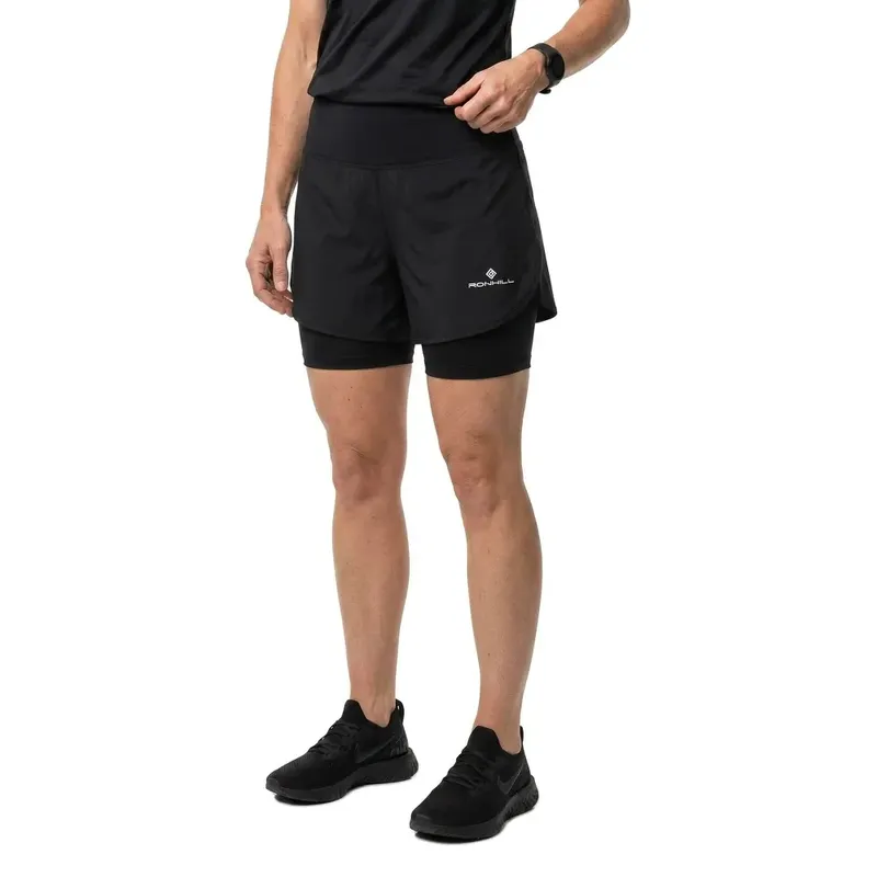 Pantaloni Corti Tech .5´´ Twin All Black 42