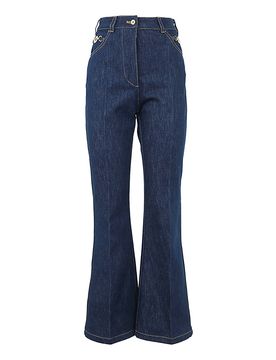 Patou Pantalone in denim a zampa