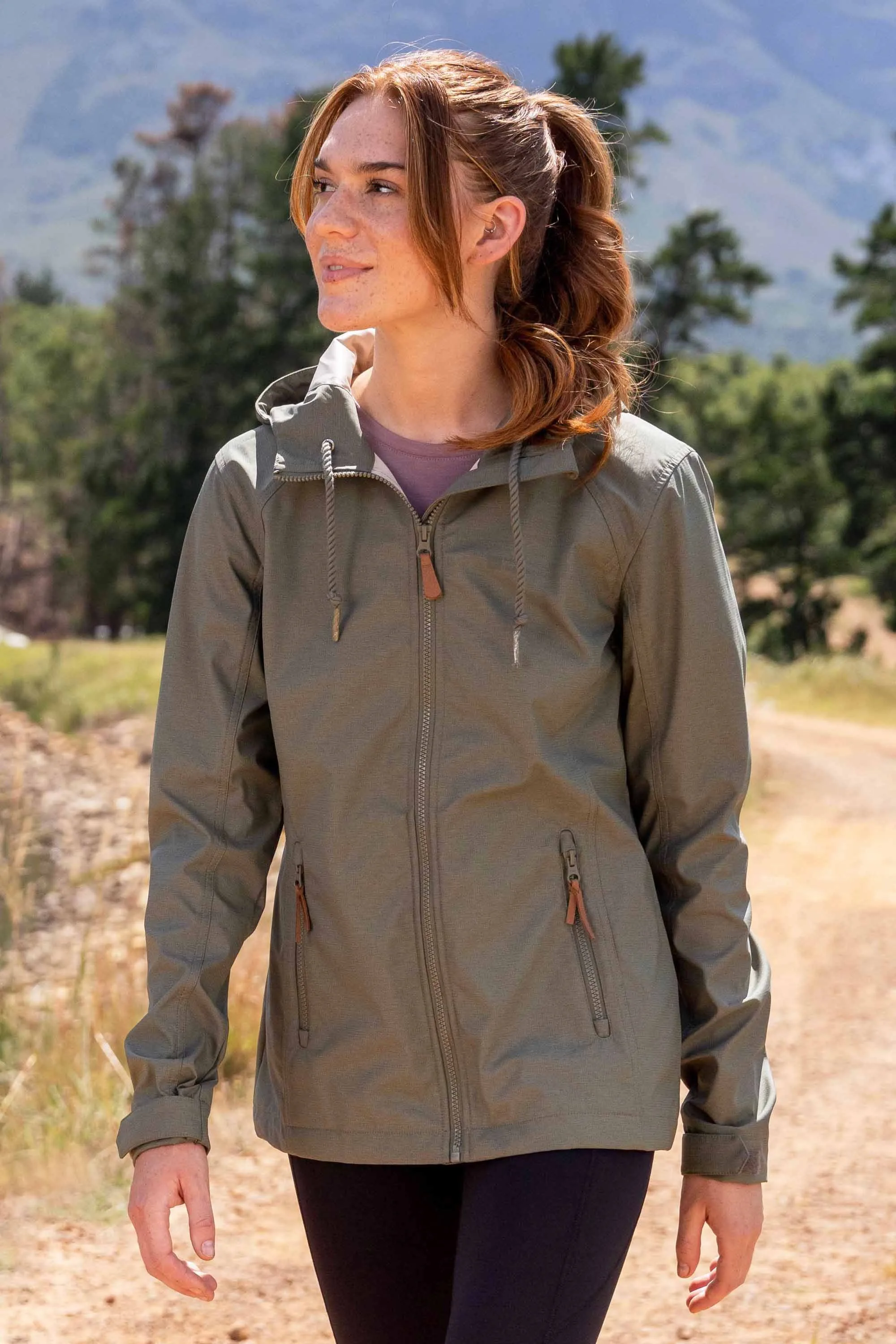 Iona Womens Softshell Jacket - Green - Green - Size: 16 - Mountain Warehouse - FashionsVida