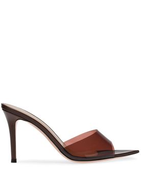 Pointed Plexiglass Sandals with 85mm Heel Height