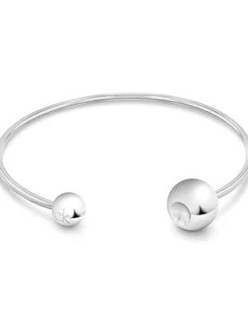 Braccialetto Sculptural Bubbles Silver One Size - Calvin Klein - FashionsVida