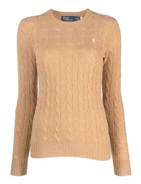 Maglione lavorato a trecce