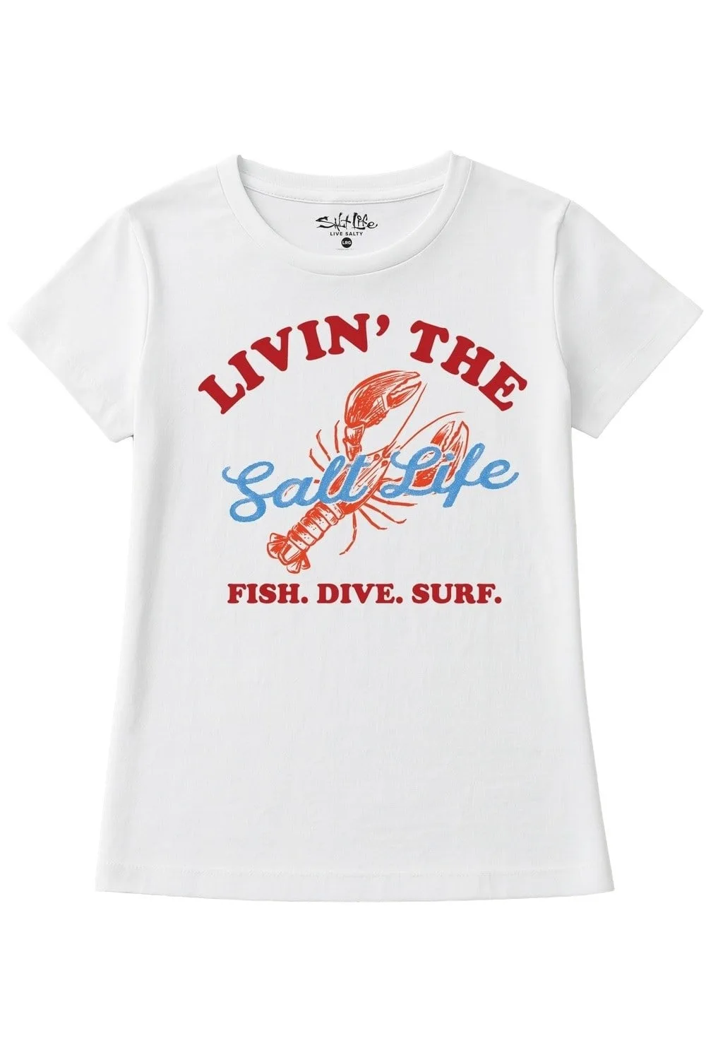 Fish Dive Surf Womens T-Shirt - - Size: 3XL - Salt Life - FashionsVida